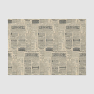 Papel De Seda Anuncios de periódicos antiguos