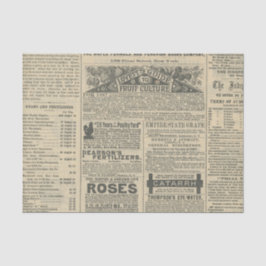 Papel De Seda Anuncios de periódicos antiguos