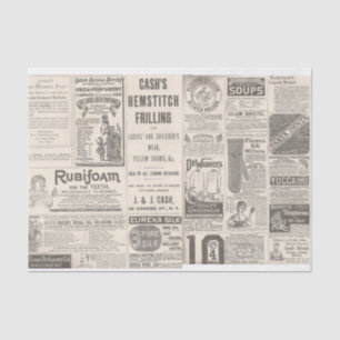 Papel De Seda Anuncios del periódico 1889
