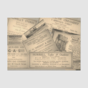 Papel De Seda Anuncios del vintage