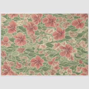 Papel De Seda Ánurios flores patrón de ephemera vintage