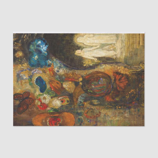 Papel De Seda Aparición, 1910 por Odilon Redon (Anverso)