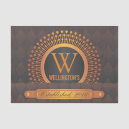 Papel De Seda Apellido personalizado de muy buen gusto moderno