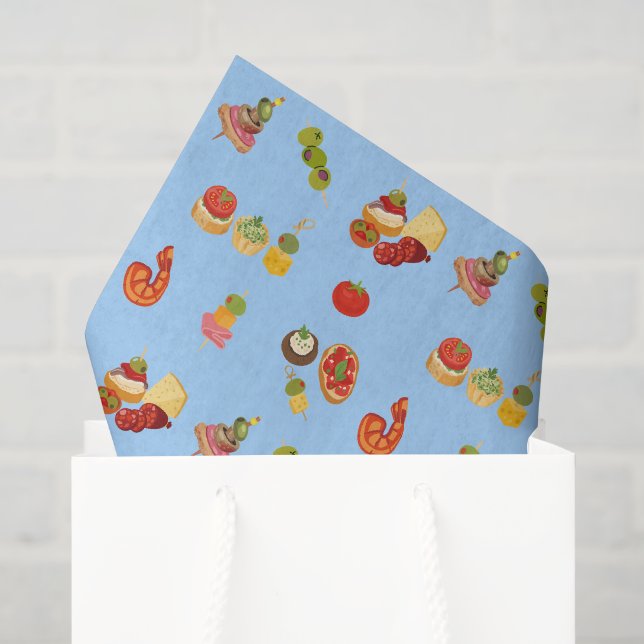 Papel De Seda Aperitivo español de tapas (Bolsa de regalo)