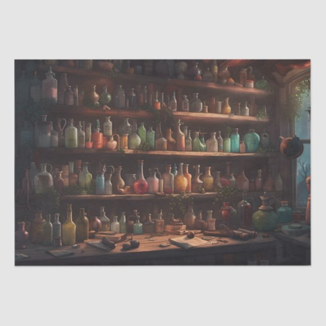 Papel De Seda Apothecary | Arte digital (Anverso)