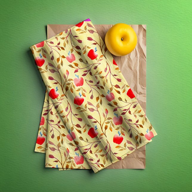 Papel De Seda Apple Orchard rojo (Apple orchard tissue paper )
