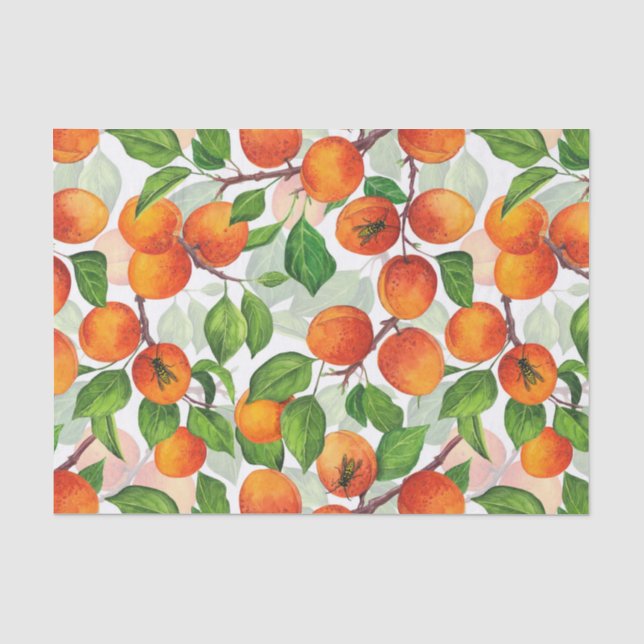 Papel De Seda Apricot garden 3 (Anverso)