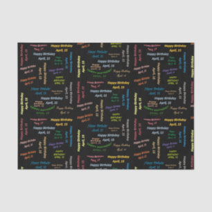 Papel De Seda April, 15 Birthday Tissue Paper