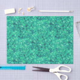 Papel De Seda Aqua Blue Green Crushed Sea Glass Decoupage