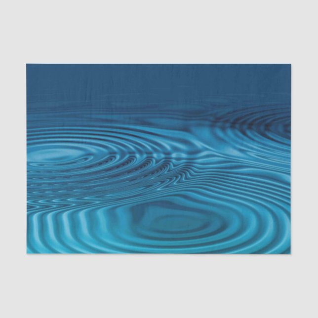 Papel De Seda Aqua Blue Ripples (Anverso)