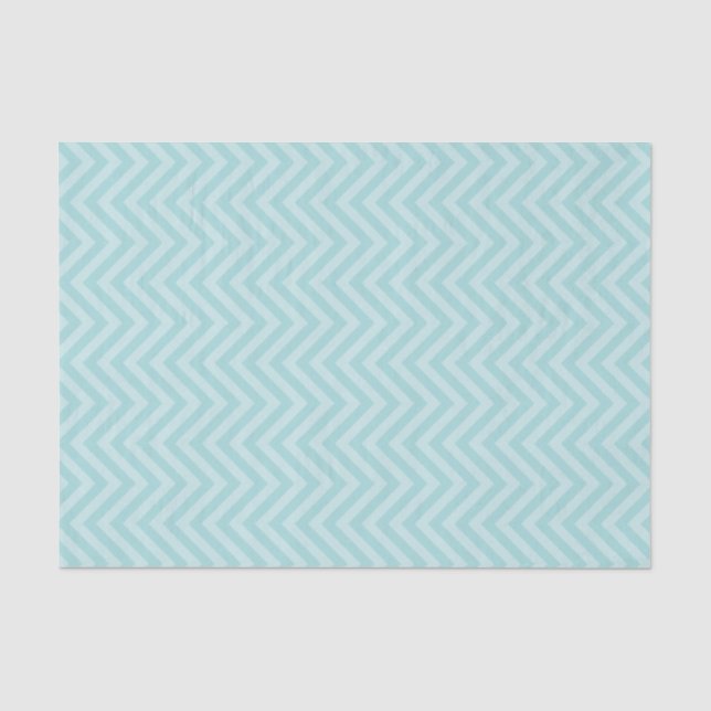 Papel De Seda Aqua Chevron (Anverso)