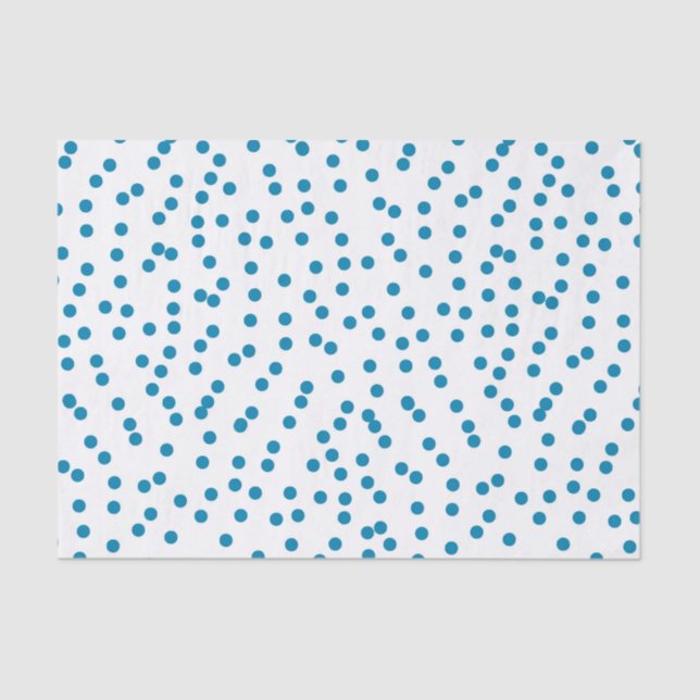 Papel De Seda Aqua Confetti Dots (Anverso)