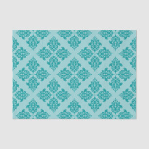 Papel De Seda Aqua Moroccan Damask