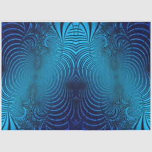 Papel De Seda Aqua Resumen Fractal 13 Decoupage