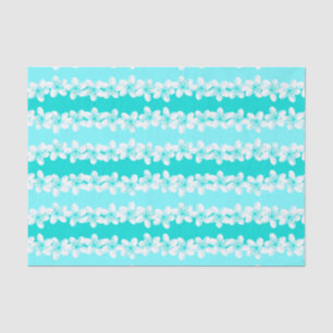 Papel De Seda Aqua tropical frangipani