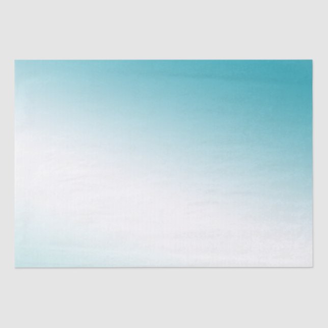 Papel De Seda Aqua White Ombre (Anverso)