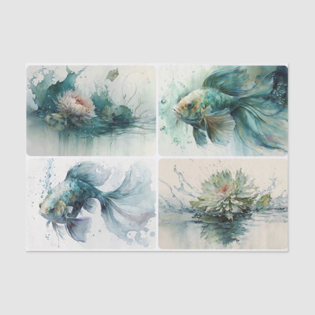 Papel De Seda Aqua World (Anverso)