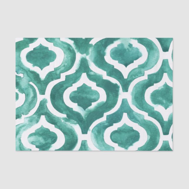 Papel De Seda Aquamarine Motif IV (Anverso)