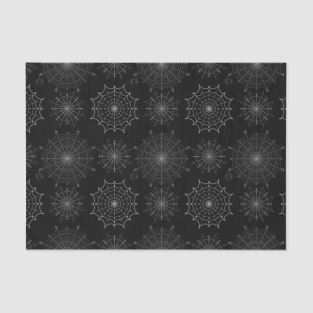 Papel De Seda Araña negra de Halloween (Anverso)
