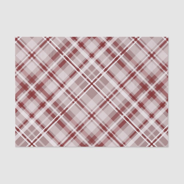 Papel De Seda arándano rojo diagonal trenzada (Anverso)