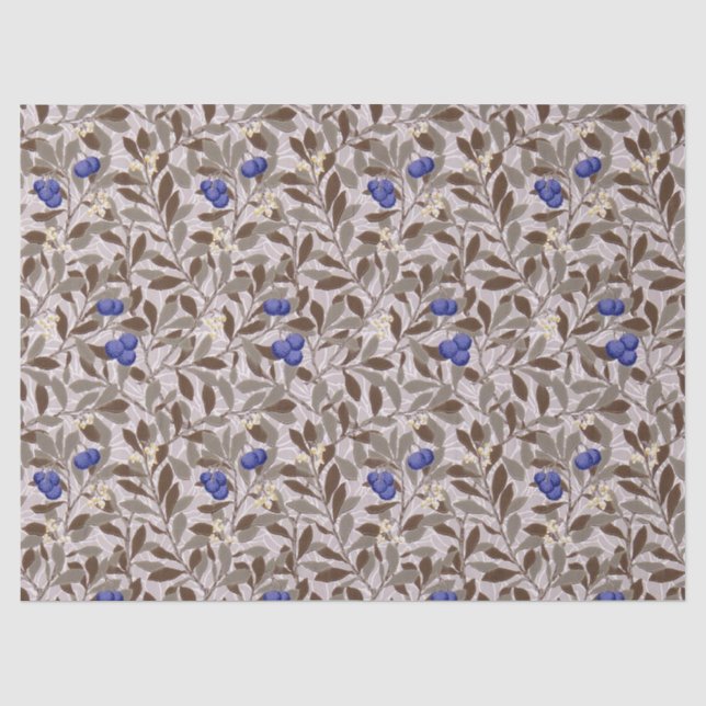 Papel De Seda Árbol de Arándanos, William Morris (Anverso)