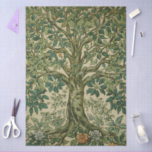 Papel De Seda Árbol de la Vida de William Morris Vintage Pre-Raf
