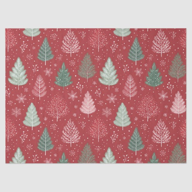 Papel De Seda Árbol de Navidad (Anverso)