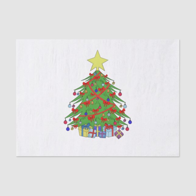 Papel De Seda árbol de Navidad (Anverso)