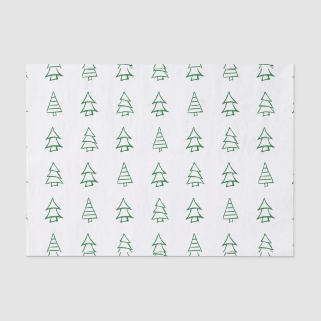 Papel De Seda Árbol de Navidad (Anverso)