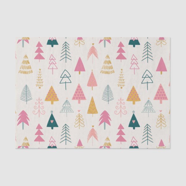 Papel De Seda Árbol de Navidad (Anverso)