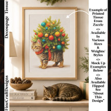 Árbol de Navidad Adorable Gato/Gatito FN8L Decoupa