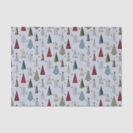 Papel De Seda Árbol de Navidad Azul