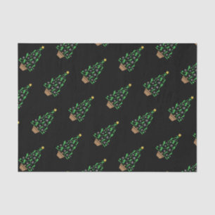 Papel De Seda Árbol de Navidad de jugador de béisbol