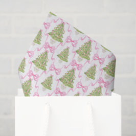 Papel De Seda Árbol de navidad de nutricionistas rosados