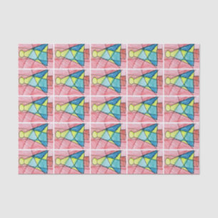 Papel De Seda Árbol de navidad del vitral