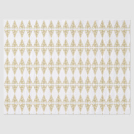 Papel De Seda Árbol de Navidad dorado