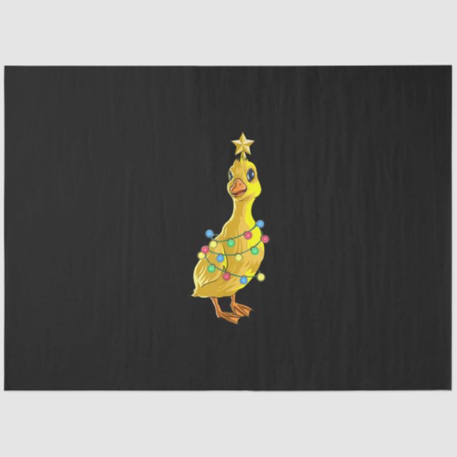 Papel De Seda Árbol de Navidad Duck T Luces Decoración Estrella  (Anverso)