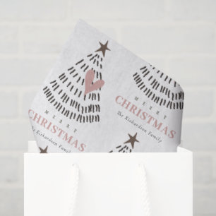 Papel De Seda Árbol de Navidad moderno minimalista escandinavo c