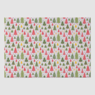 Papel De Seda Árbol de Navidad Multicolor