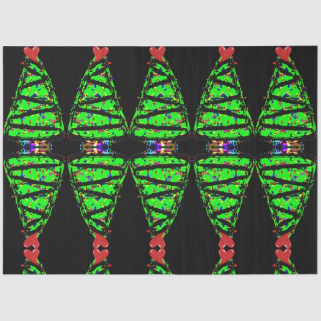 Papel De Seda Árbol de Navidad punk (Anverso)