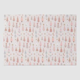 Papel De Seda Árbol de Navidad rosa