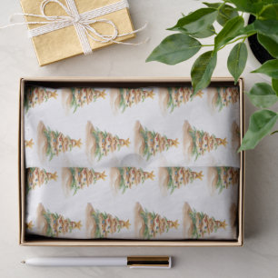 Papel De Seda Árbol de Navidad Tropical Beach