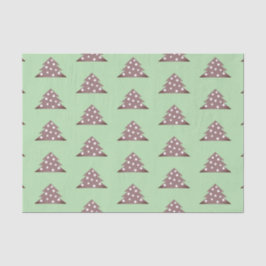 Papel De Seda Árbol de Navidad verde simple Patten Holiday