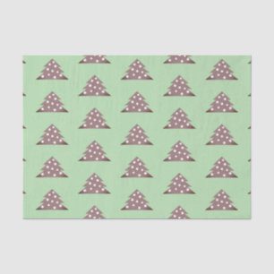 Papel De Seda Árbol de Navidad verde simple Patten Holiday
