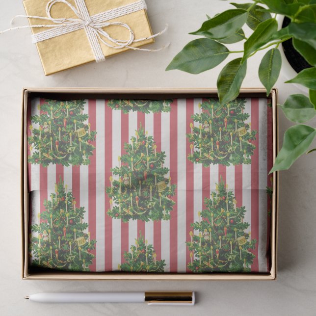 Papel De Seda Árbol de Navidad Vintage (Regalo )