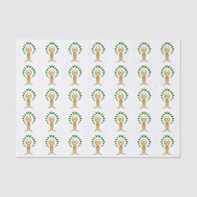 Papel De Seda Árbol de yoga (Anverso)