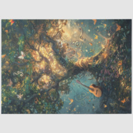 Papel De Seda Árbol musical mágico y caprichoso