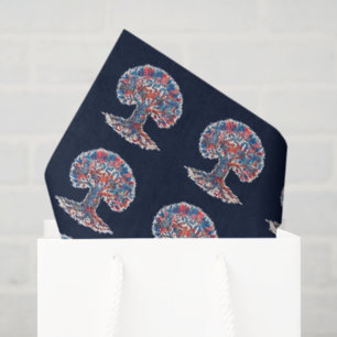 Papel De Seda Árbol Patriótico para el 250 aniversario de Estado