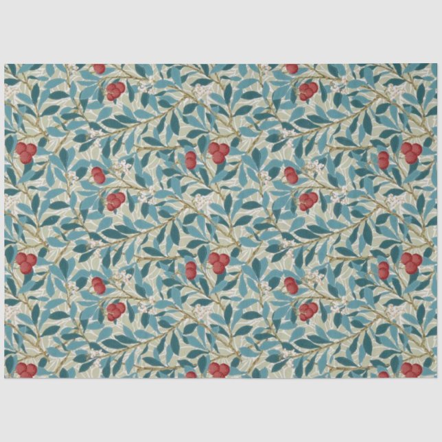 Papel De Seda Árbol Redberry, William Morris (Anverso)