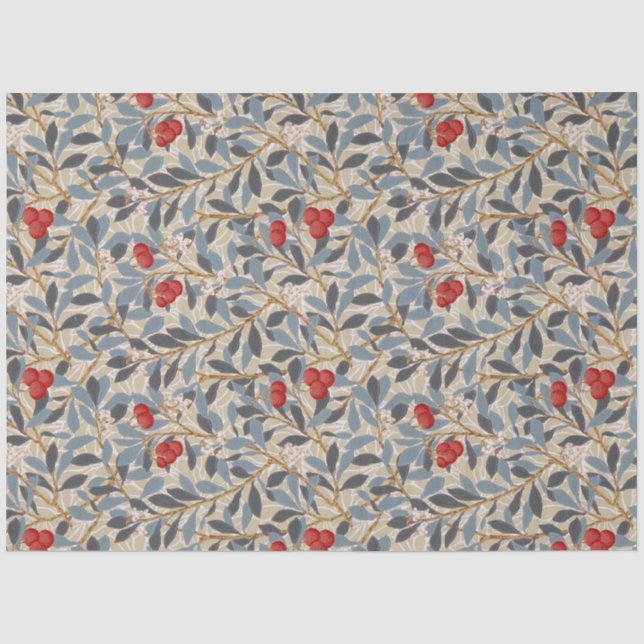 Papel De Seda Árbol Redberry, William Morris (Anverso)